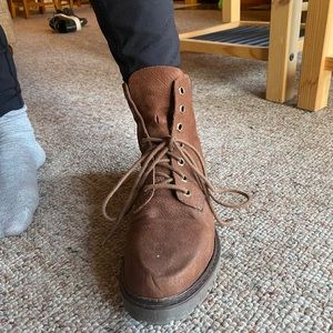Nine West brown leather boots